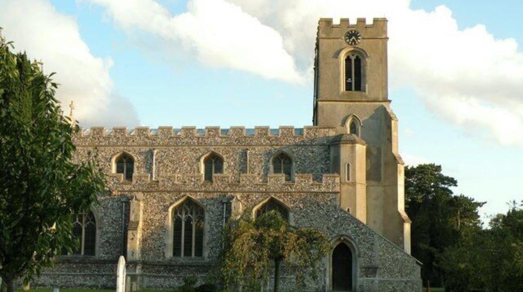 All Saints: the parish church of Great Chesterford This church dates back to the 13th century. The tower is 15th century, which was rebuilt in 1792 and altered in 1842 when the church was completely restored.