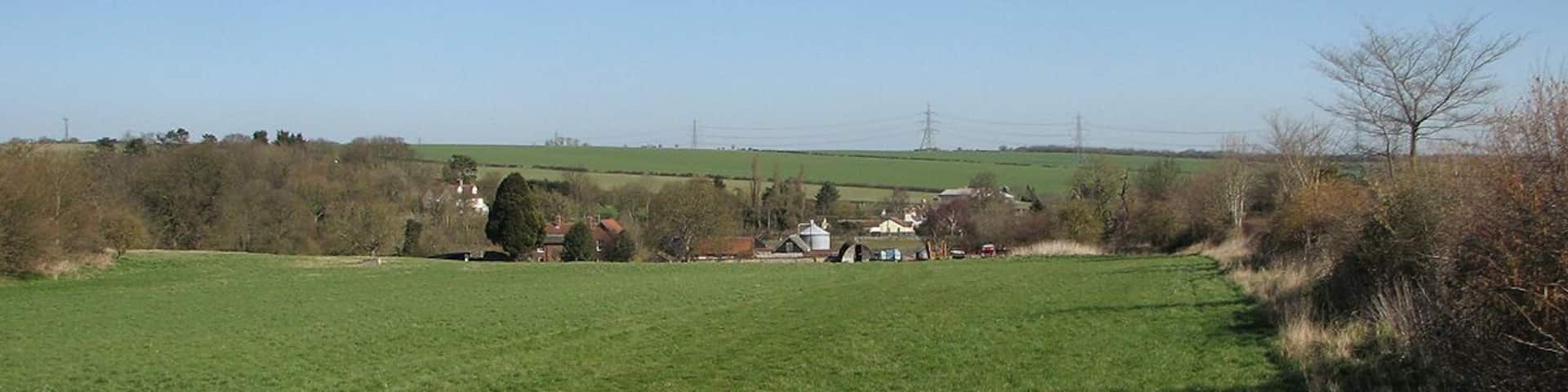 Down hill to Clanverend Farm