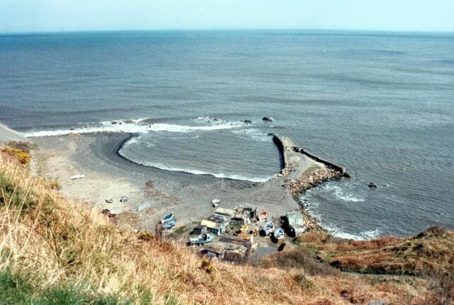 Derelict harbour at Port Mulgrave, near Hinderwell, North Yorkshire