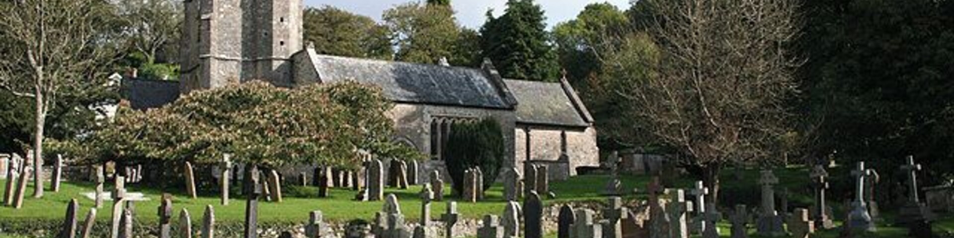 Parish church of SS Peter and Mary, Salcombe Regis, Devon, seen from the southwest