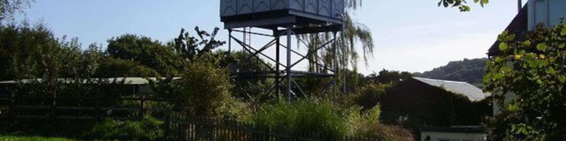 Water Tower, Sidford Originally constructed to supply the Victoria laundry.