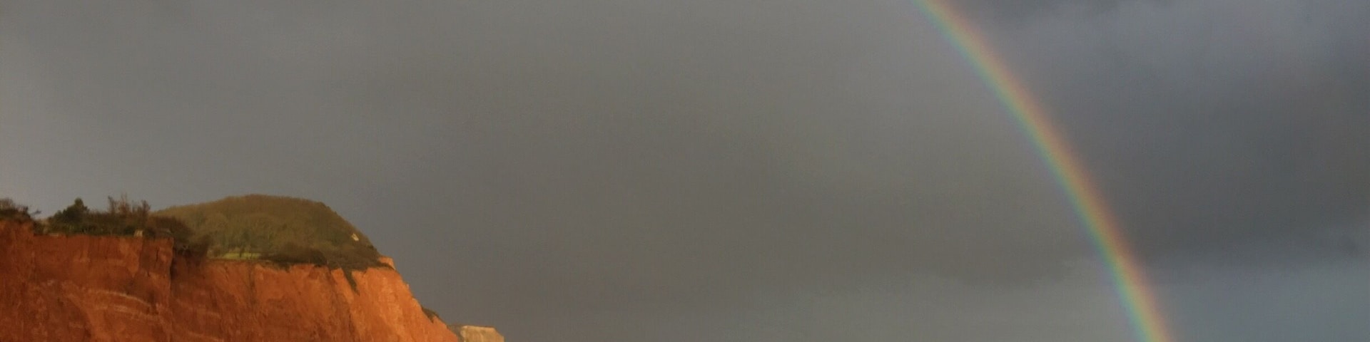 Sidmouth in the rain.