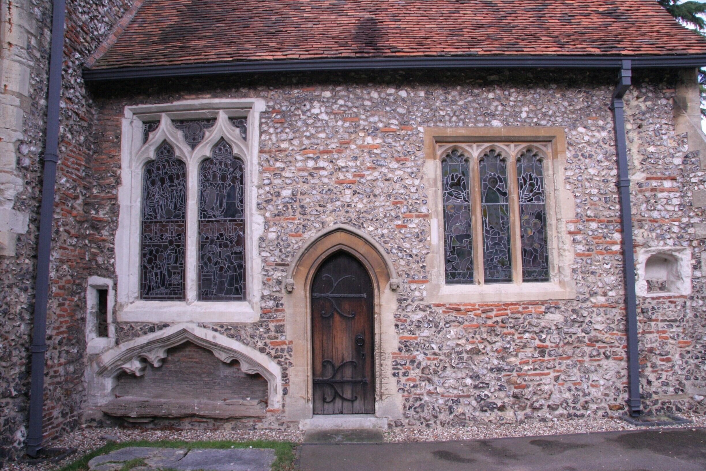 A small, sweet church between the roman ruins and the cathedral.  The walk is mostly through park lands.