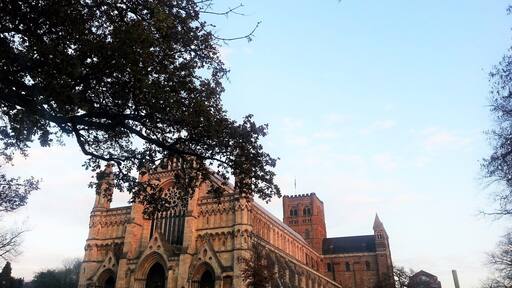 The beautiful St Albans Cathedral near London on a beautiful Autumn Day in 2014
A wonderful piece of Architecture with a deep rooted history.