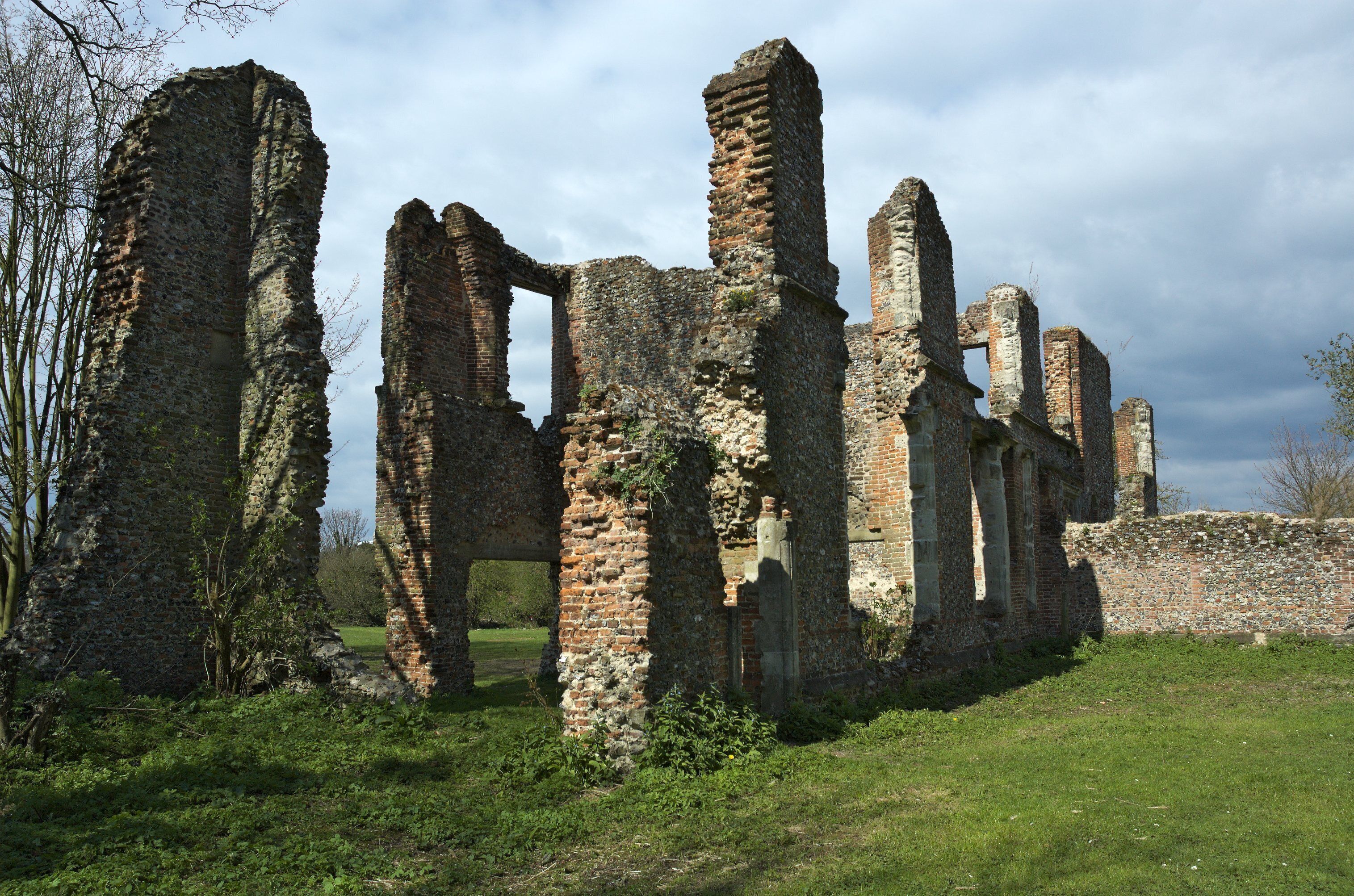 Ruins of Sopwell House, St Albans.