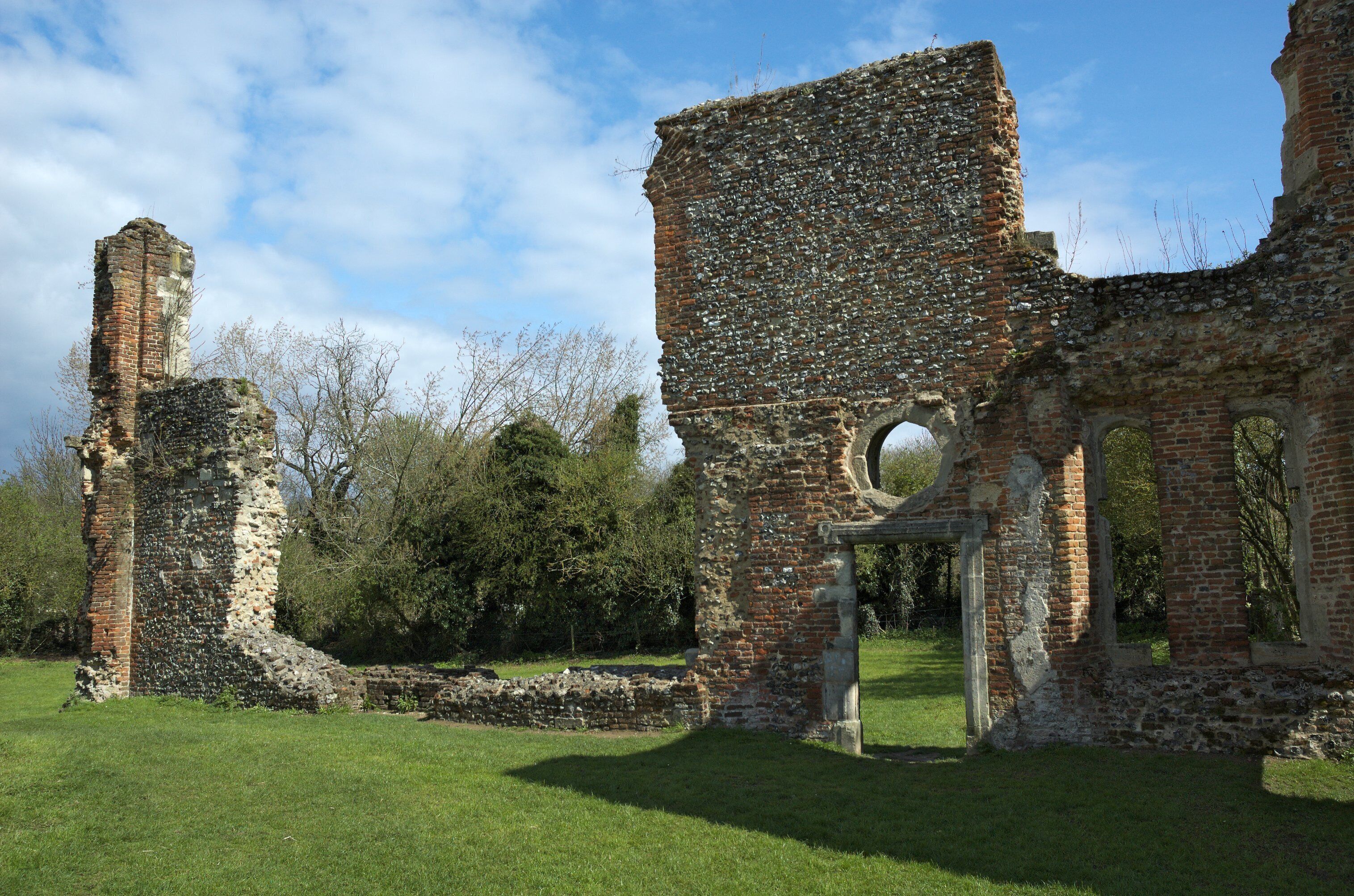 Ruins of Sopwell House, St Albans.