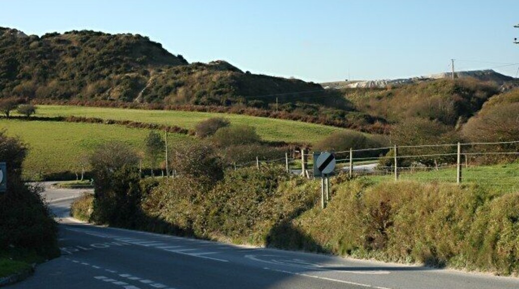 Spoil Heaps and Pasture on the Road to St Dennis