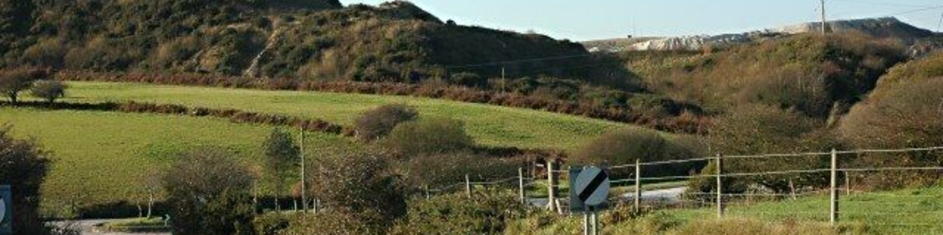 Spoil Heaps and Pasture on the Road to St Dennis