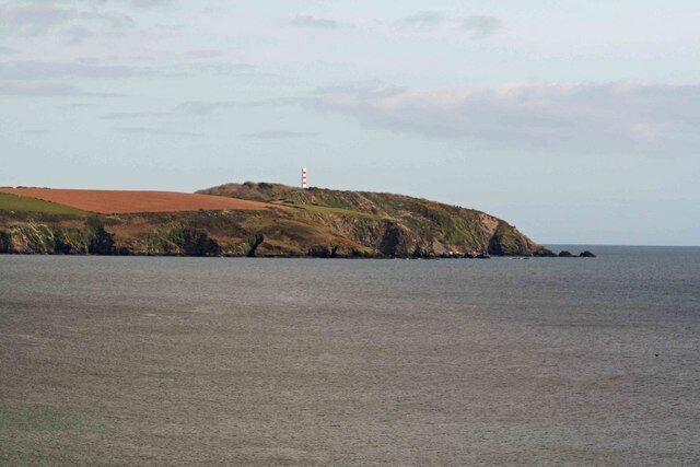 Gribben Head Looking at Gribben Head from Carylon Bay across the bay on this fine afternoon. There are no clay ships at anchor unlike when i was a lad when there was always ships waiting to dock. A sign of the times with the downturn of exports and the decline of the clay industry.