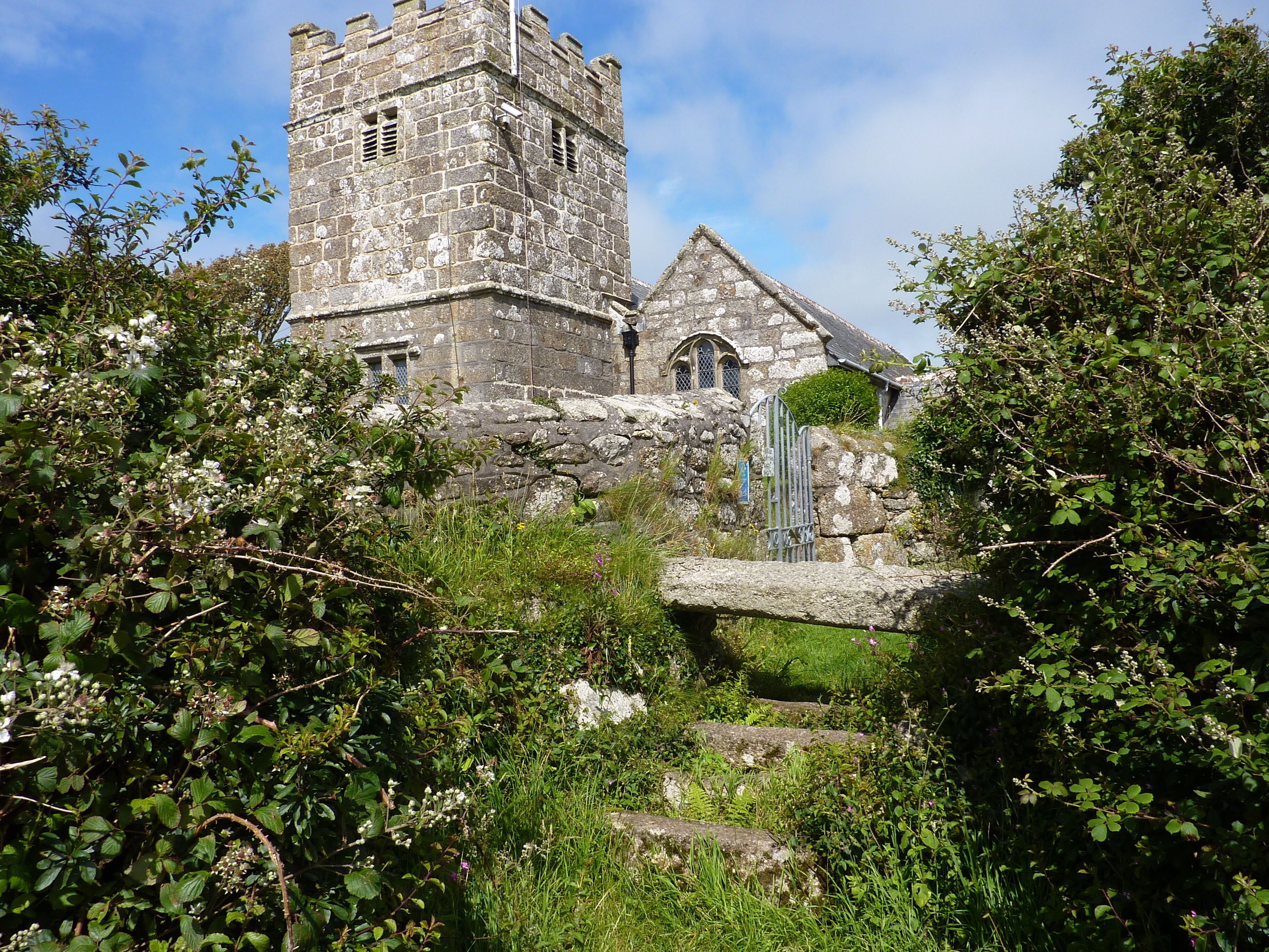 Towednack Church path stile.