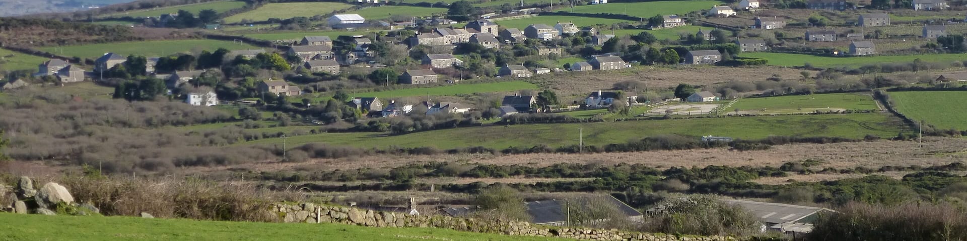 Halsetown from Rosewall Hill.