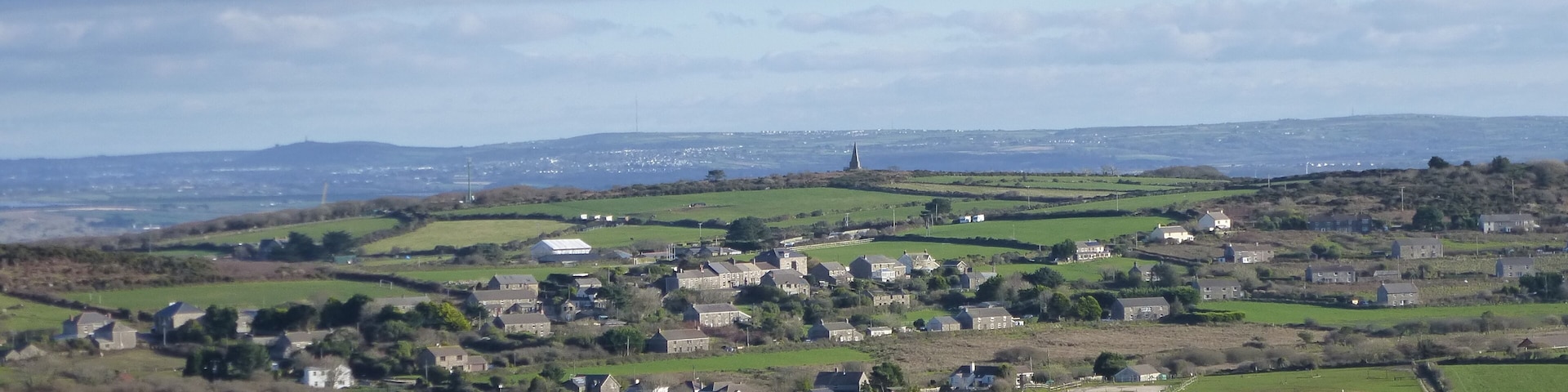Halsetown from Rosewall Hill.