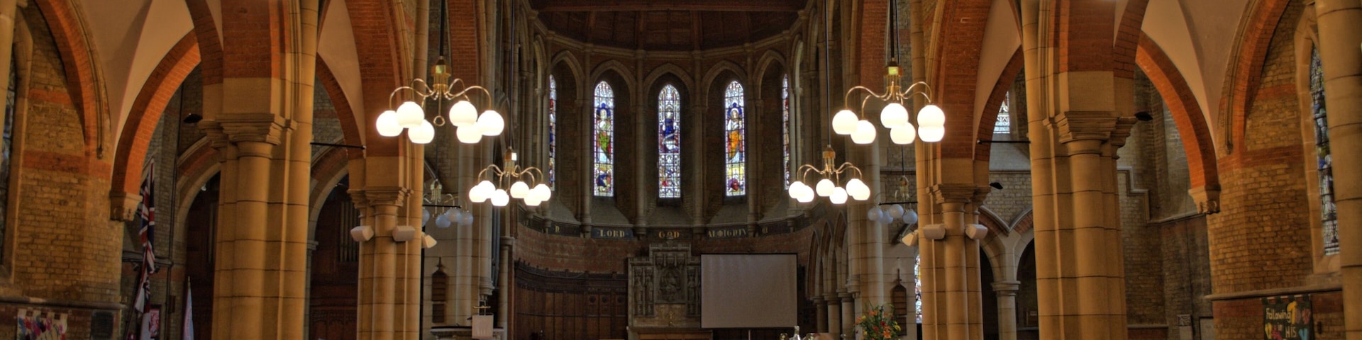 Built in 1864 by J. L. Pearson for a cost of £11,000, it is built of brick with stone dressings. There is an eastern apse with no chancel arch and small transepts. Originally a tower was planned at the south west corner, apart from the base, it was never built, but there is a leaded flèche on top of the church. This is still quite prominent as the church is built on a slope with the vestries beneath the chancel.