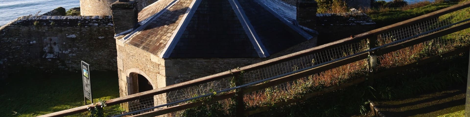 St Mewes Castle. A small coastal defence Castle built to protect the harbour entrance. This castle is one off many along this coastline built to defend against French invasions.
