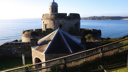 St Mewes Castle. A small coastal defence Castle built to protect the harbour entrance. This castle is one off many along this coastline built to defend against French invasions.
