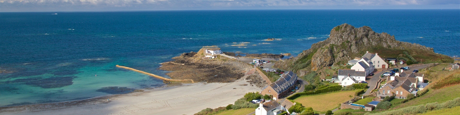 St Ouen featuring landscape views, a coastal town and general coastal views