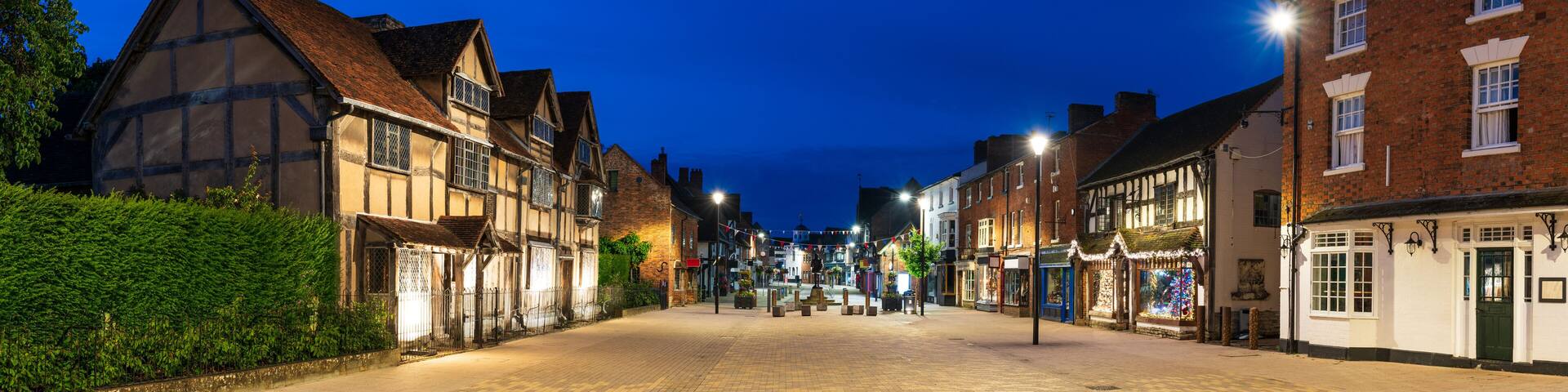 William Shakespeares birthplace place on Henley street in Stratford upon Avon in England, United Kingdom