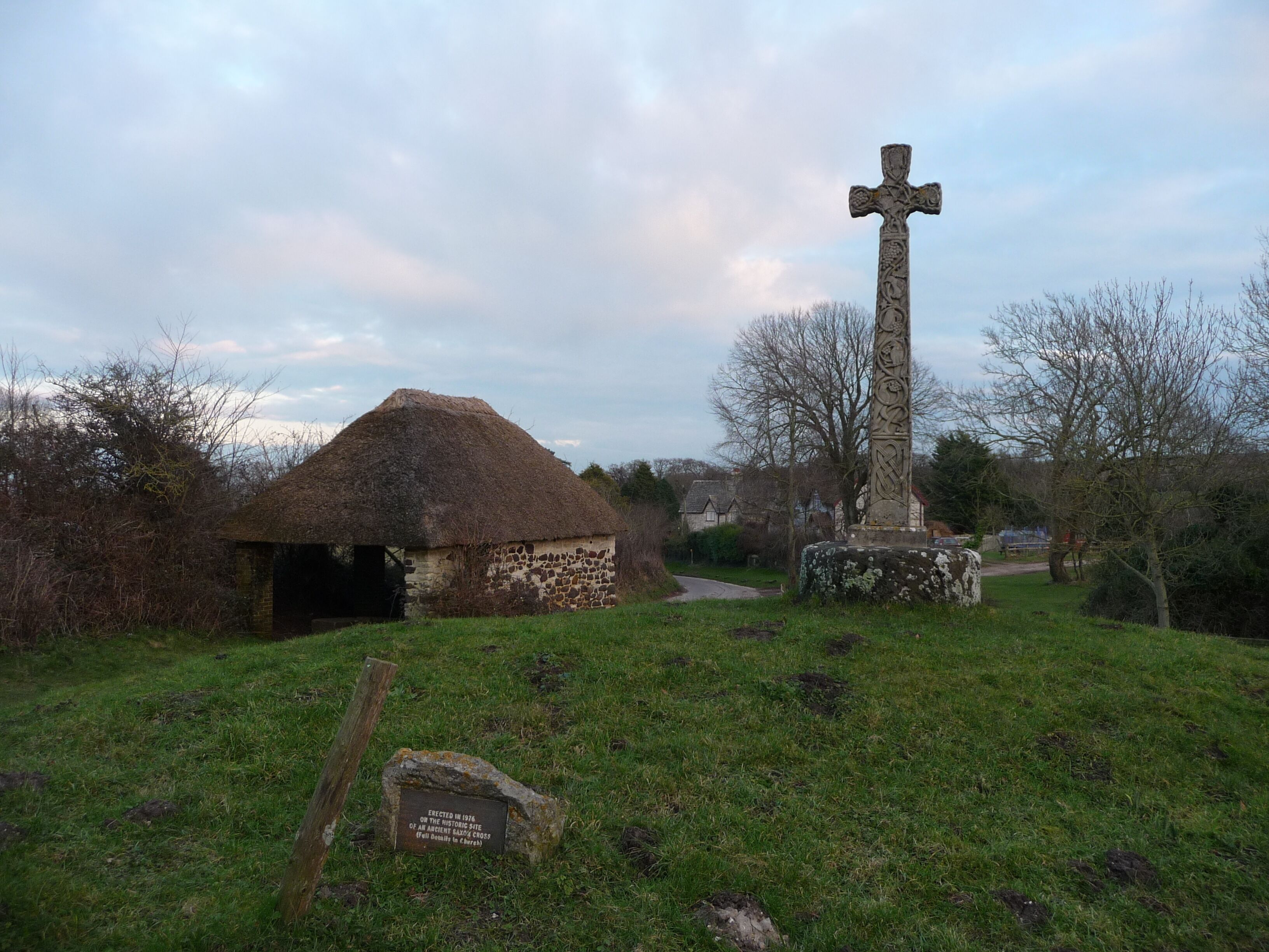 Studland : Ancient Saxon Cross Location This isn't the ancient Saxon cross, but it was placed here in 1978 on the site of an ancient Saxon cross.