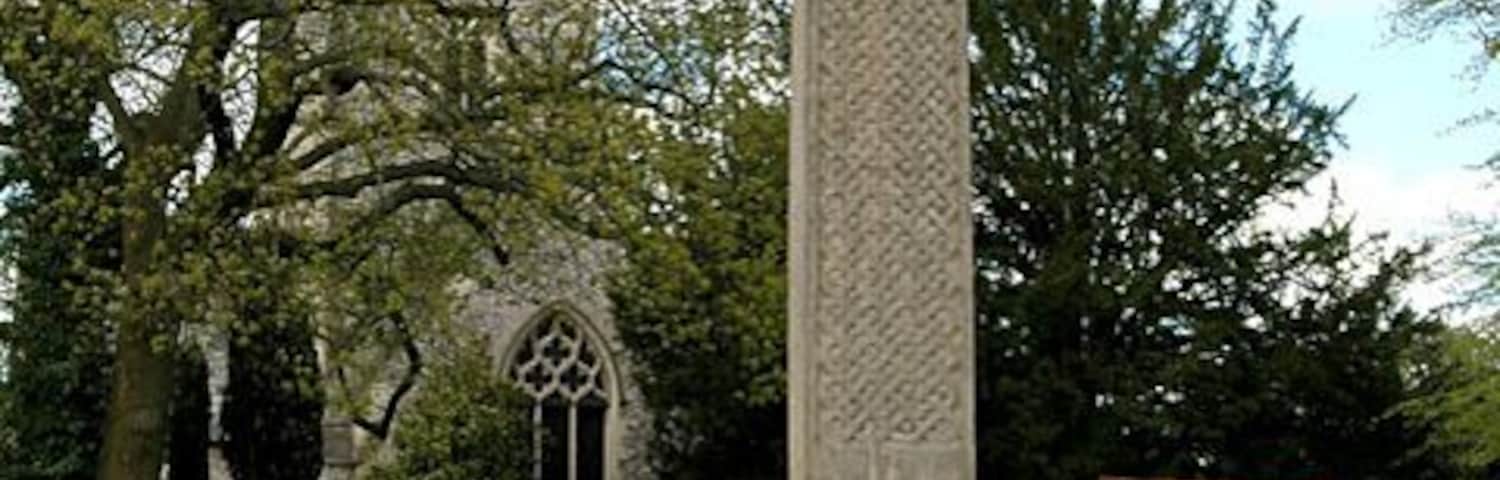 War memorial in Kingswood, Surrey, in front of St Andrew's parish church