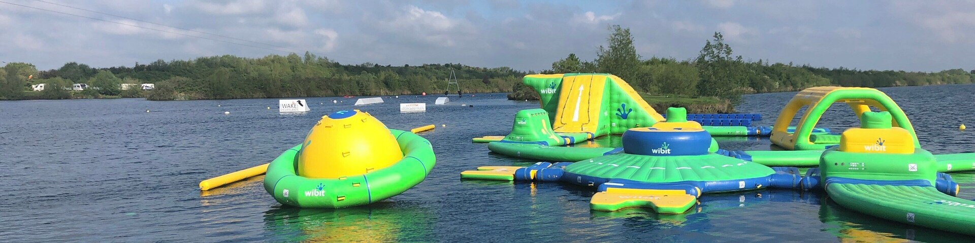 Great place for water sports. Open water swimming, water skiing, inflatables and a lovely cafe