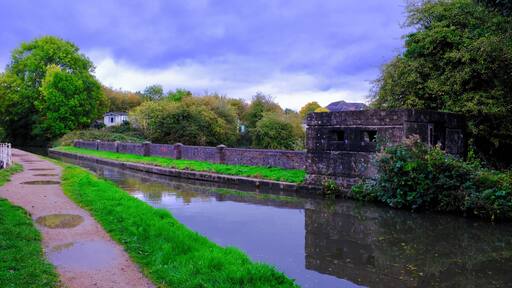 Walked along the canal to see a 1940 Pillbox on the side of the canal