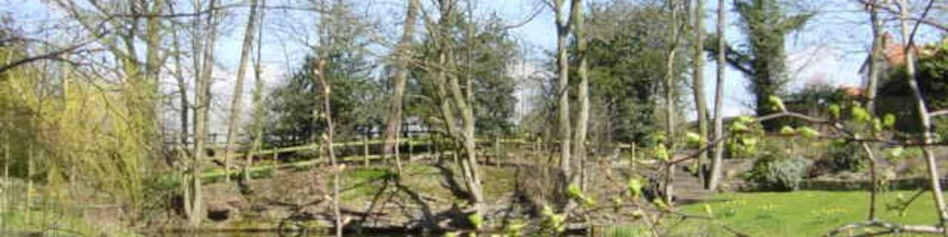 Mill Pond, Waste Lane, Kelsall Mill pond near Delamere Farm on Waste Lane, Kelsall. The old sandstone-built mill has been converted for residential use and the pond is now in their landscaped garden.