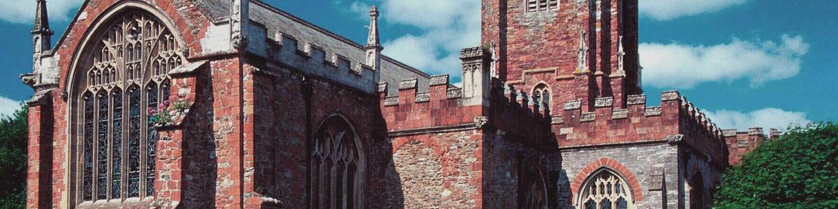 St Mary's parish church, Totnes, Devon, seen from the east