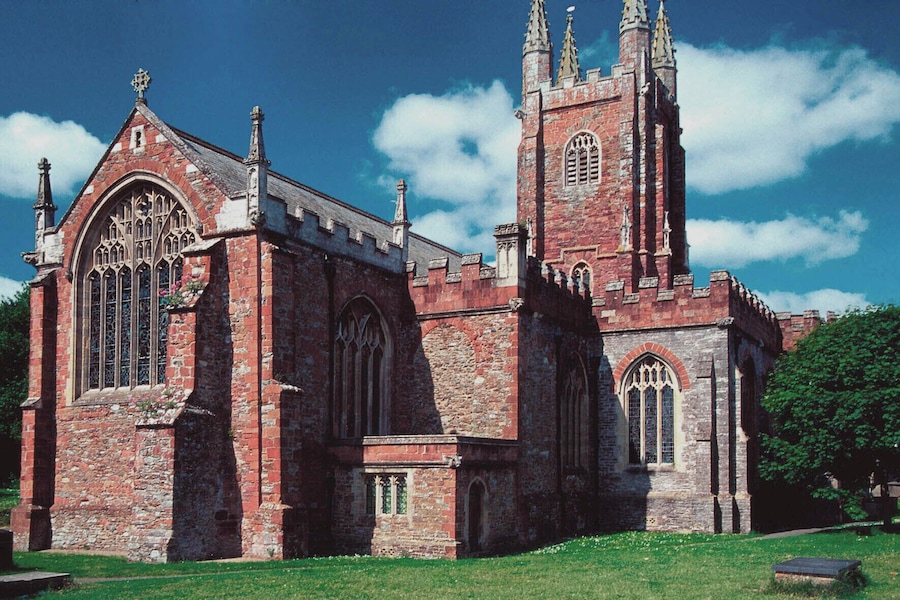 St Mary's parish church, Totnes, Devon, seen from the east
