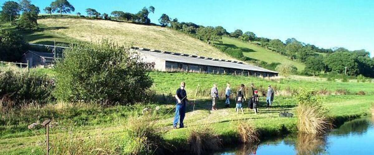Trout Farm near Gara Bridge. Build a couple of pools in a nice valley, stock with fish, advertise and wait for the hopeful fishermen to turn up.