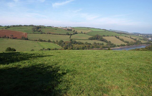 Field by Hothill Lane The field is on the north side of Corkscrew Hill, and gives a view over Bow Creek.