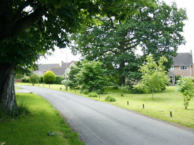 Church Lane, North Bradley (2) Looking toward St.Nicholas Church.