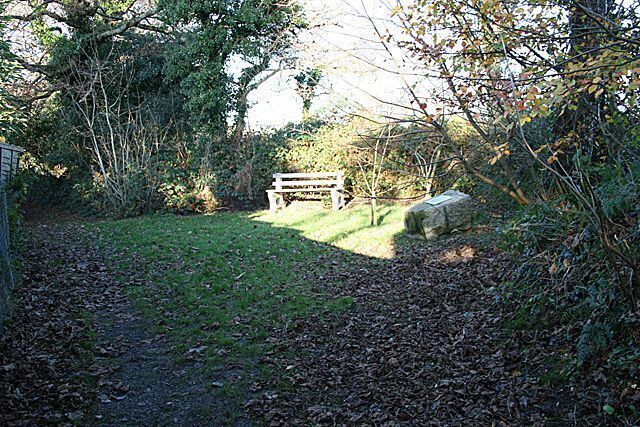 Footpath at Playing Place. See 1058923 for plaque information