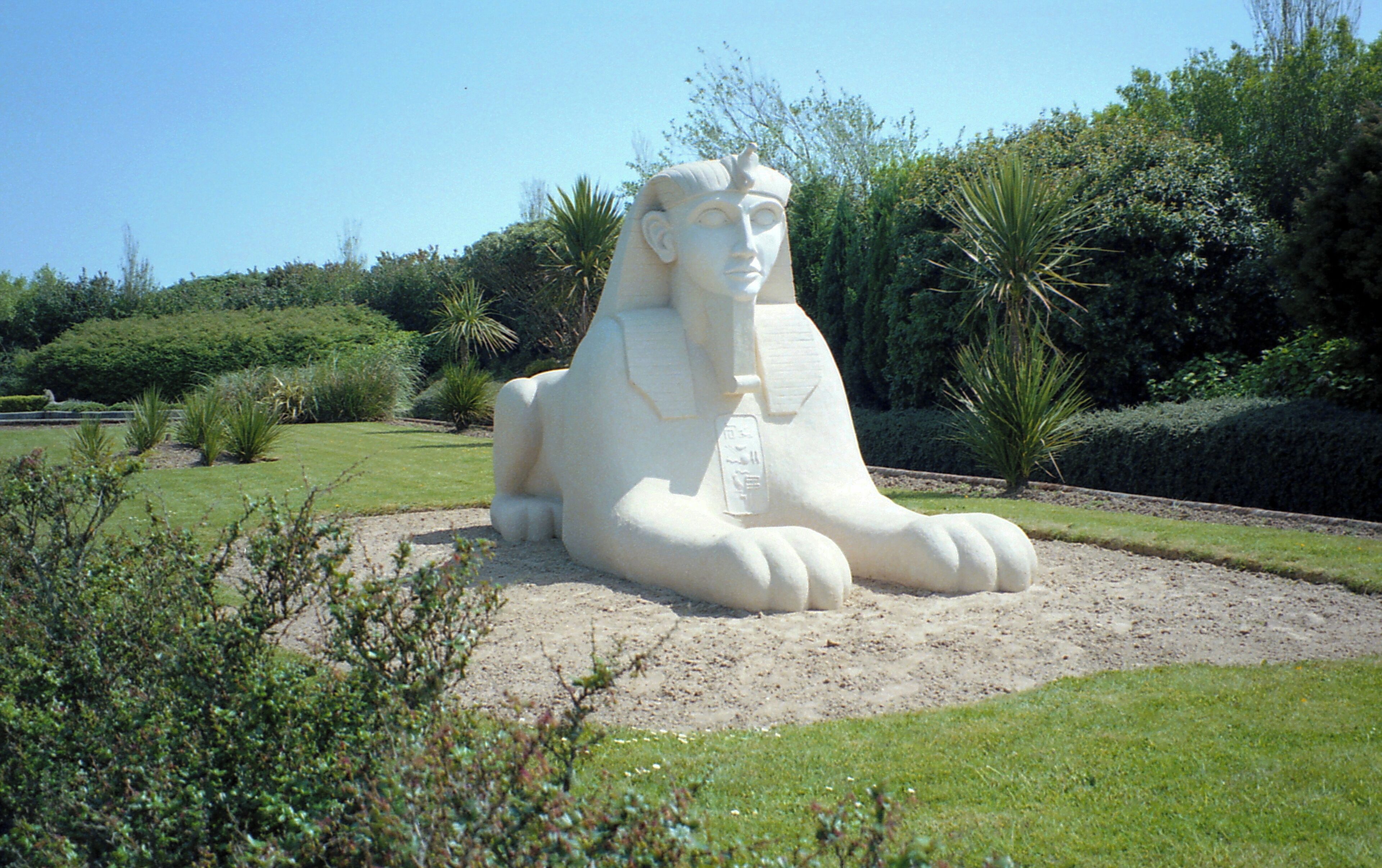 The Sphinx, Egypt. World in Miniature, Goonhavern, Cornwall, England