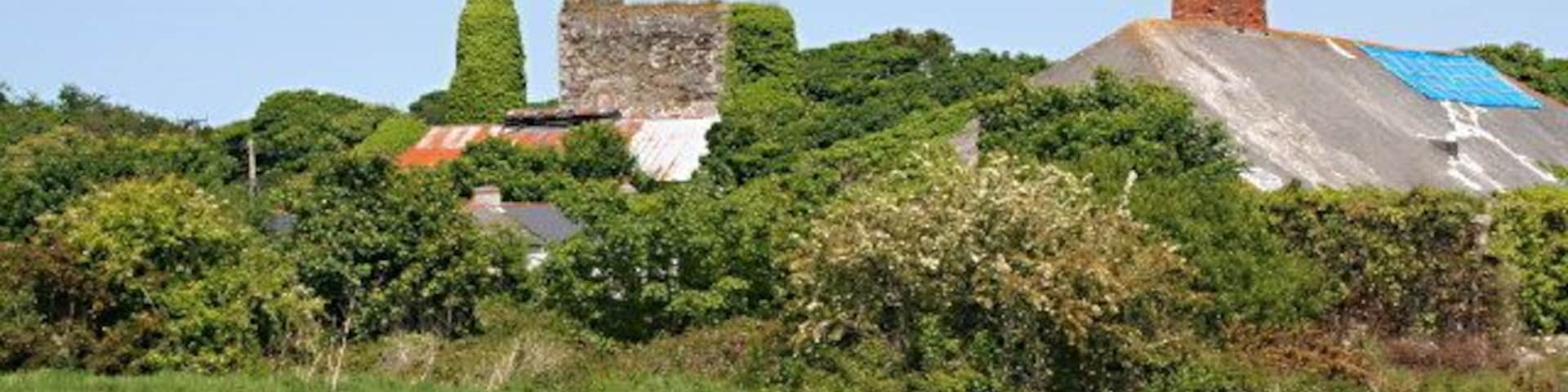 Old Mine Buildings at Wheal Busy, Cornwall, England