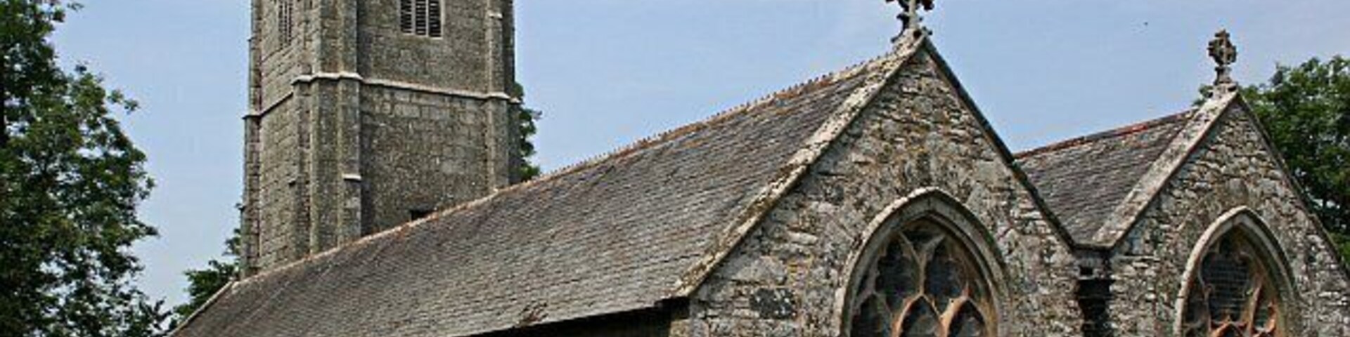 Ladock Church. First dedicated in 1268 this church underwent its last major restoration in 1864.