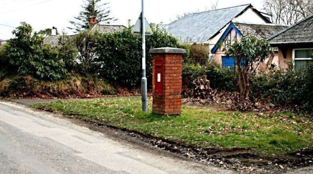 George vi post box at Playing Place General view