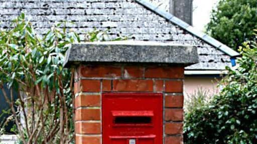 George vi post box at Playing Place Detail