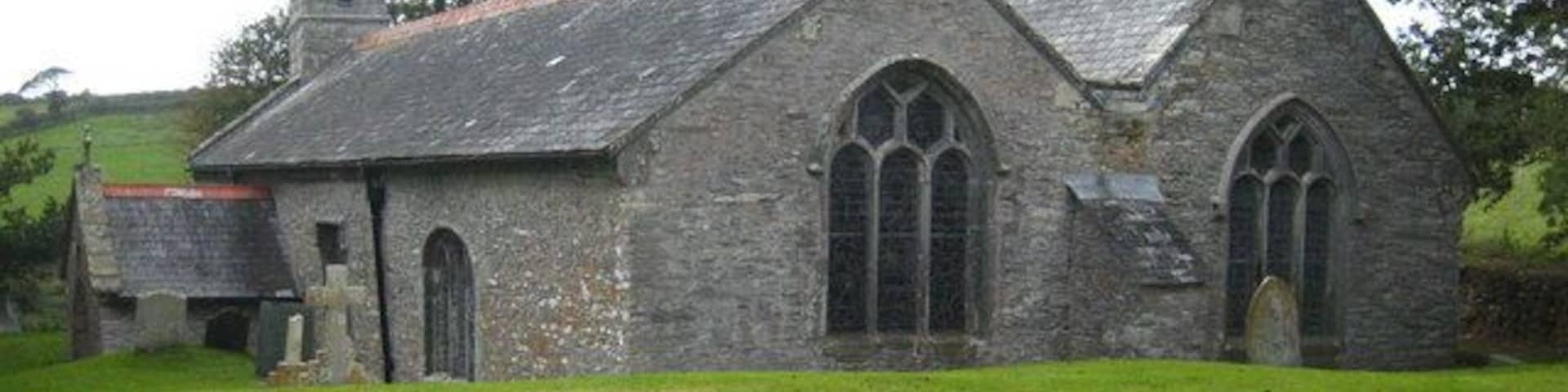 The church of St Cornelius at Cornelly The parish of Cornelly has a church but no village. The church dates from the C13, with C15 additions.