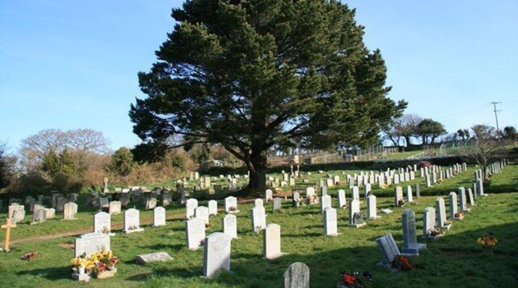 Devoran Parish church graveyard Traditional church burial ground on the hillside above the parish Church of St. John and St. Petroc.