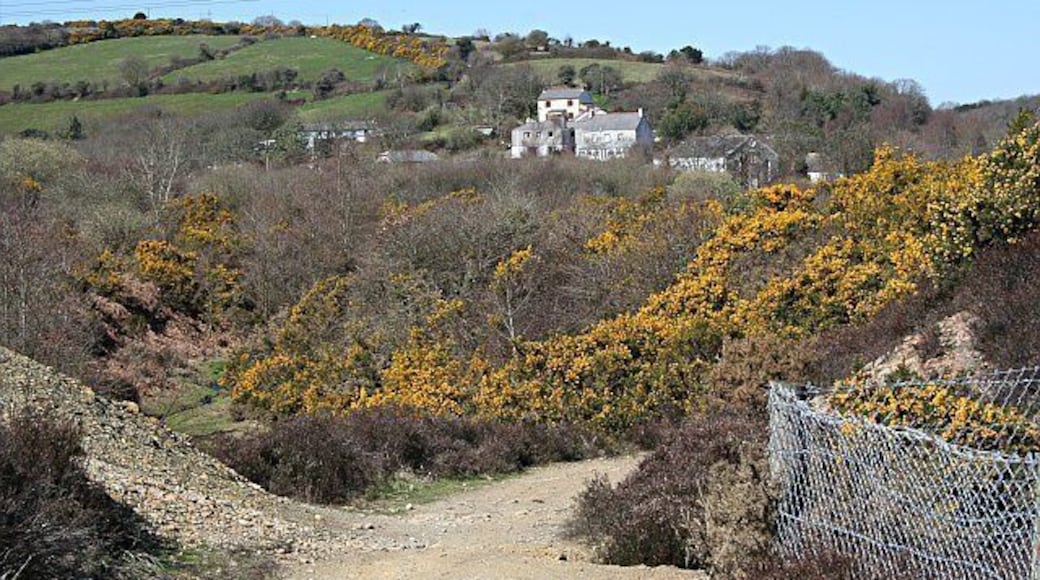Twelveheads. A small settlement in the middle of one of Cornwall's most densely mined districts. This photograph was taken from a bridleway just to the south of the village.