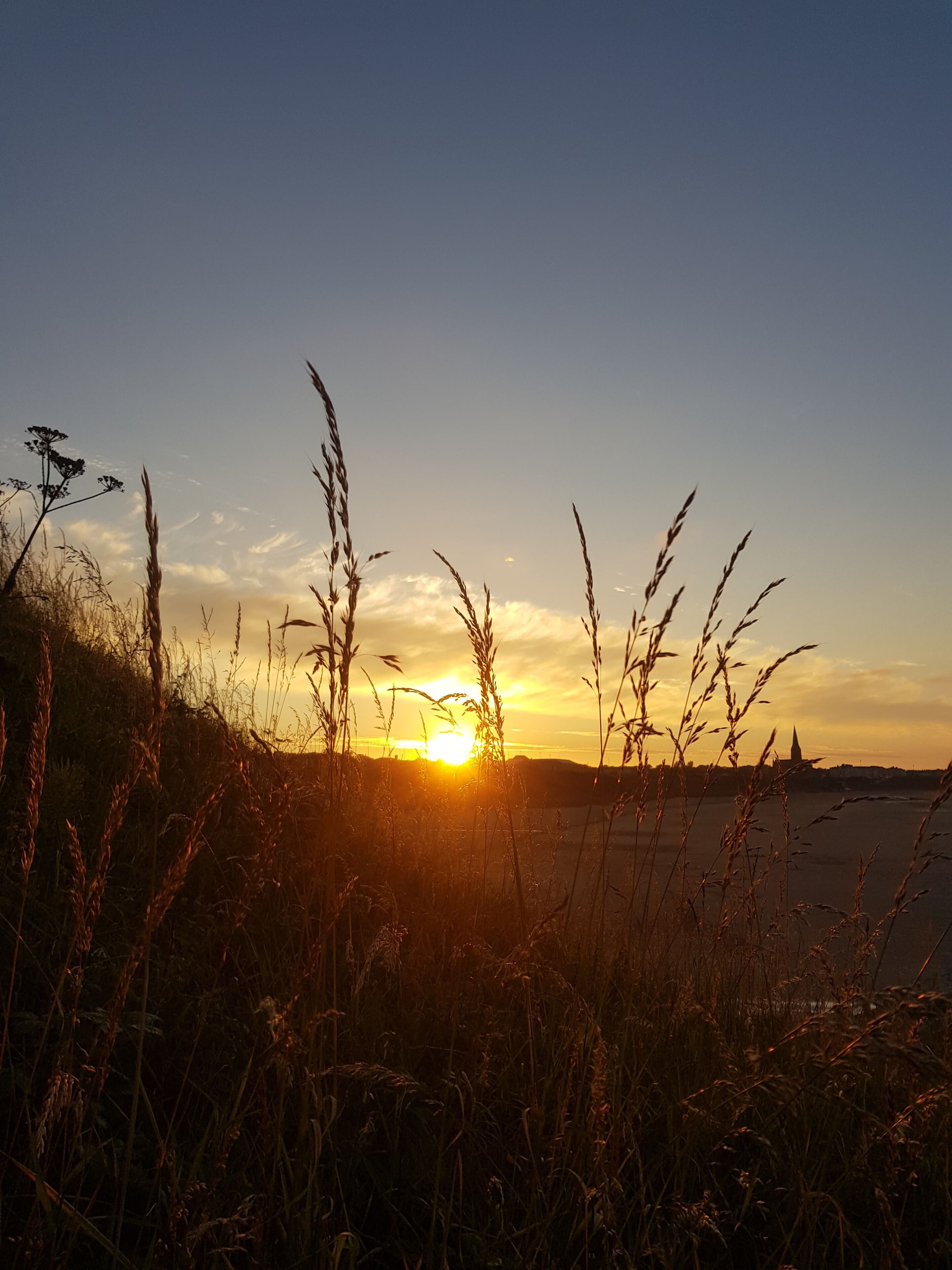 Tynemouth beach 🌅⛱️