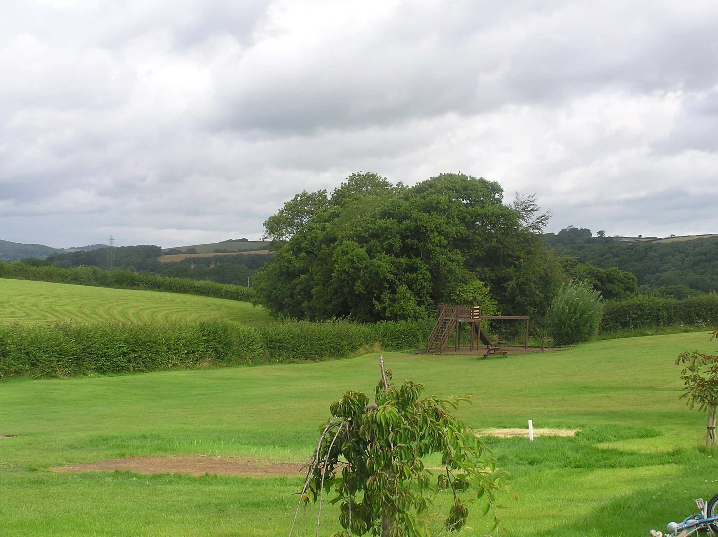 Play area at the Umberleigh Camping Site - August 2011
