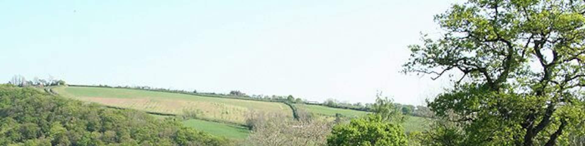 Satterleigh and Warkleigh: above the Mole valley Looking south-south-east