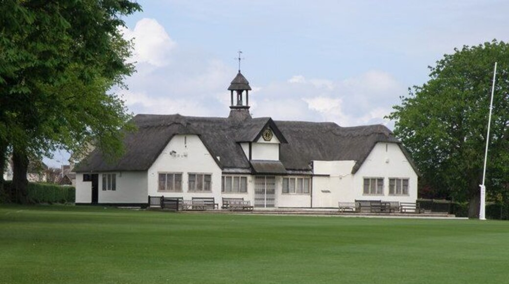Uppingham school cricket pavilion Former pupil Jonathan Agnew now BBC cricket correspondent undoubtedly made the journey to the square and back from this fine looking Pavilion. I wonder if Stephen Fry (writer and actor) made the same journey before he was expelled.