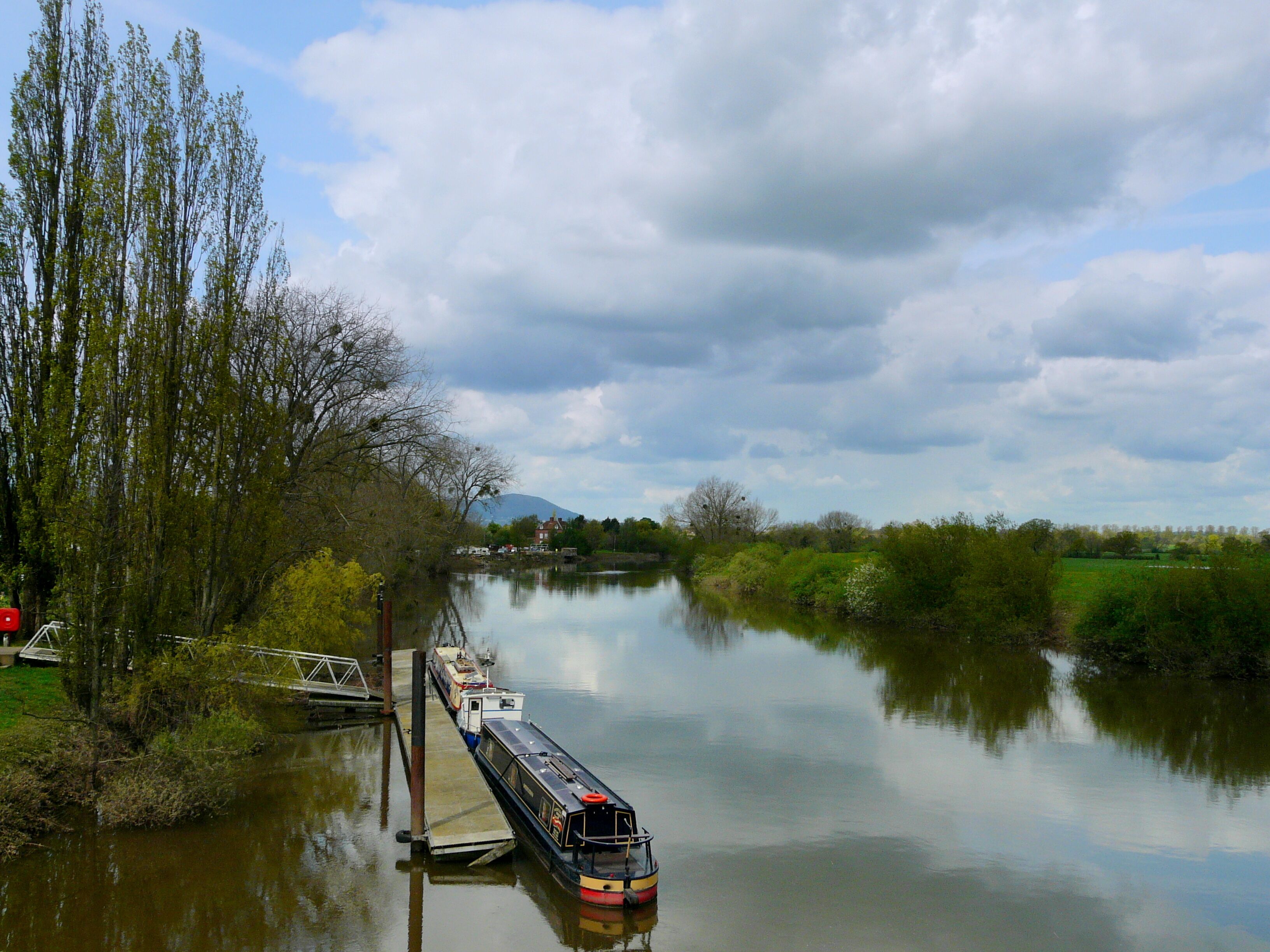 Looking upriver from the bridge