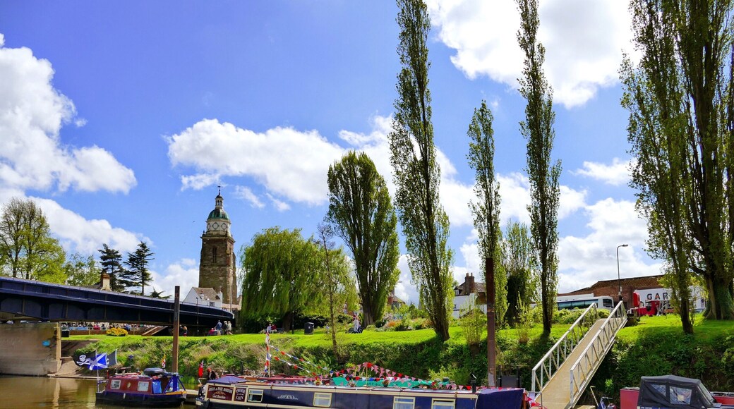 Upton from the river.