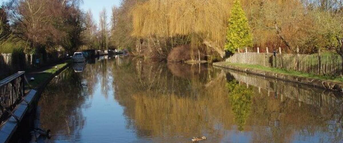 Grand Union Canal above Black Jack's Lock View from the lock.