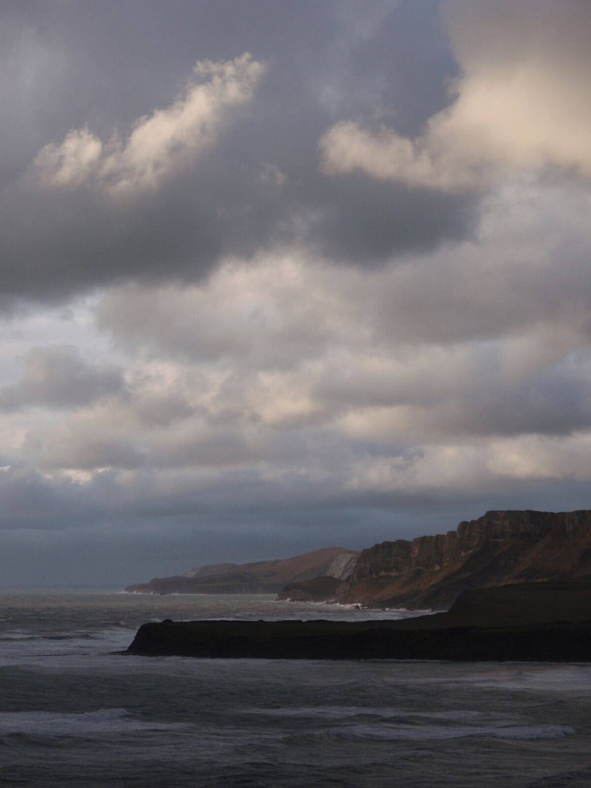 Kimmeridge looking west to Gad Cliff - Stormy Day