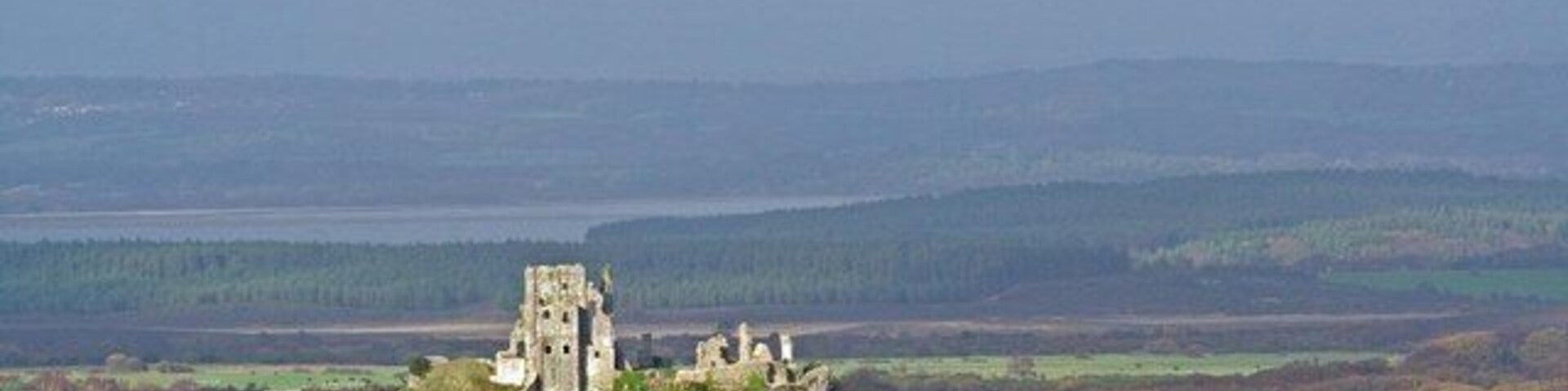 Corfe Castle Shot taken from B3069 by Kingston Barn mid afternoon.