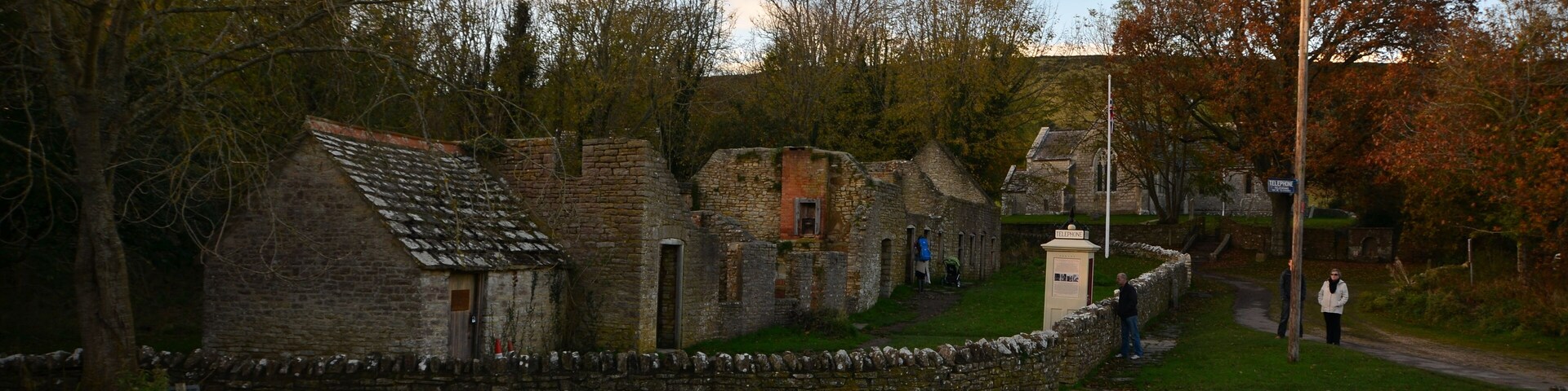 Tyneham, Evening light - Autumn